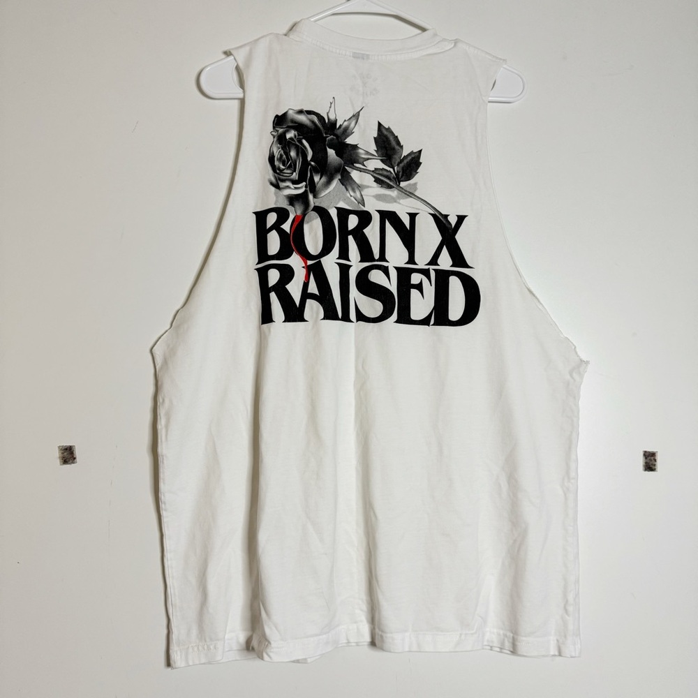 Born X raised men’s graphic cut off tank top